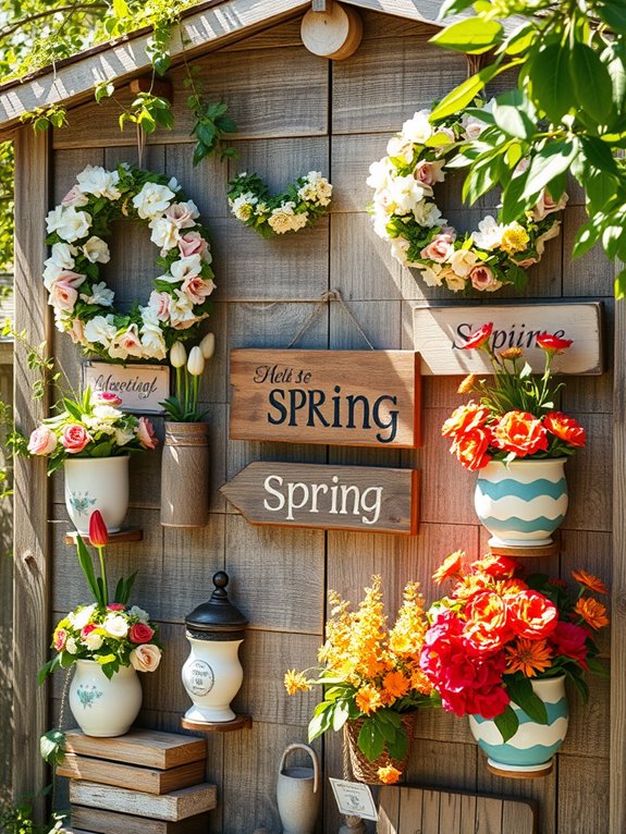 spring shed wall decor tips