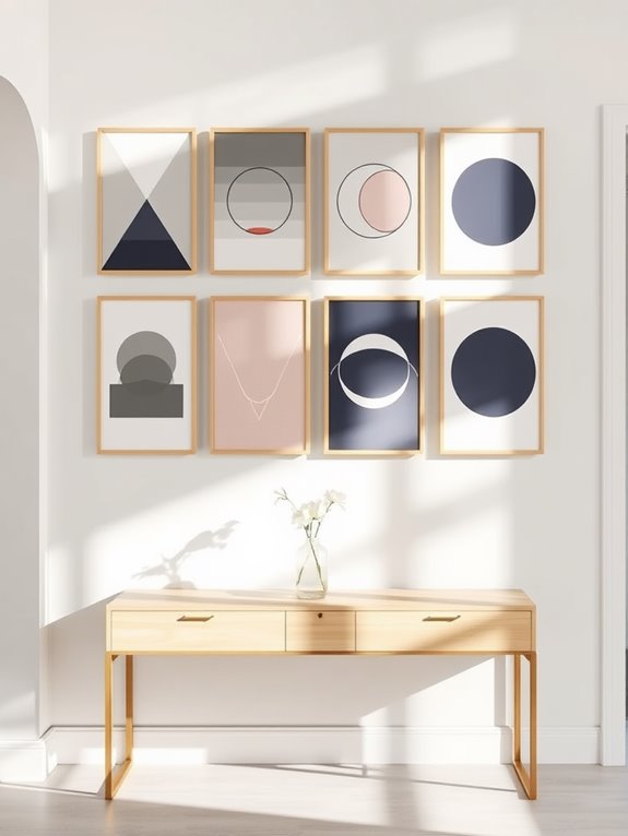 stylish geometric wall art