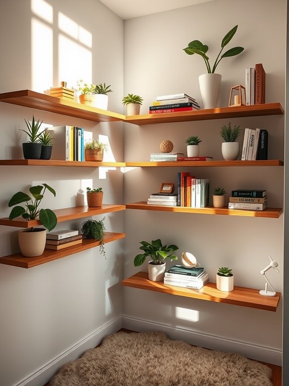 stylish storage with shelves