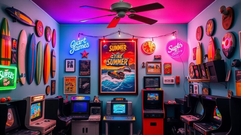 summer game room decor