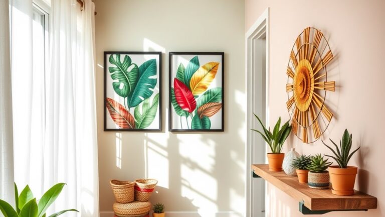 summer hallway wall decor