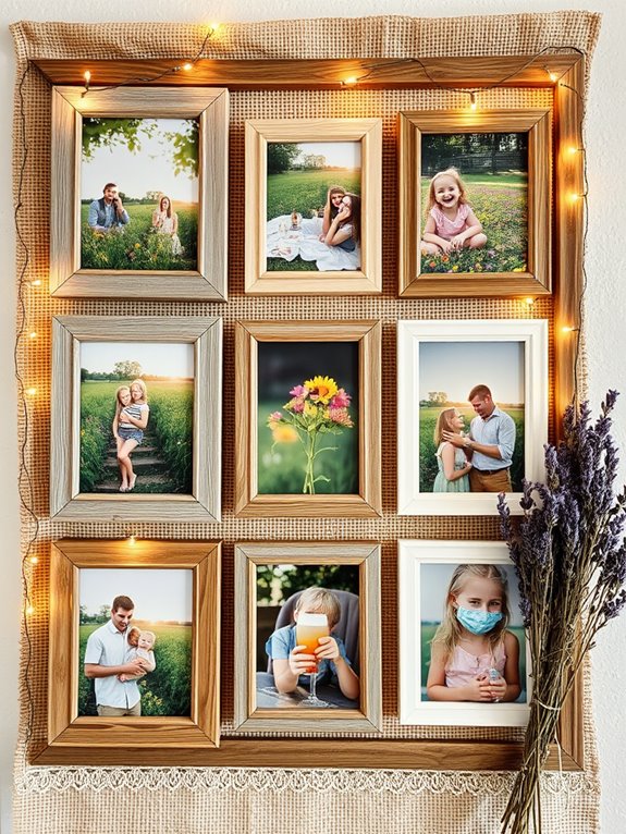 summer memories gallery wall