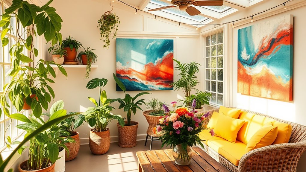 summer sunroom wall decor