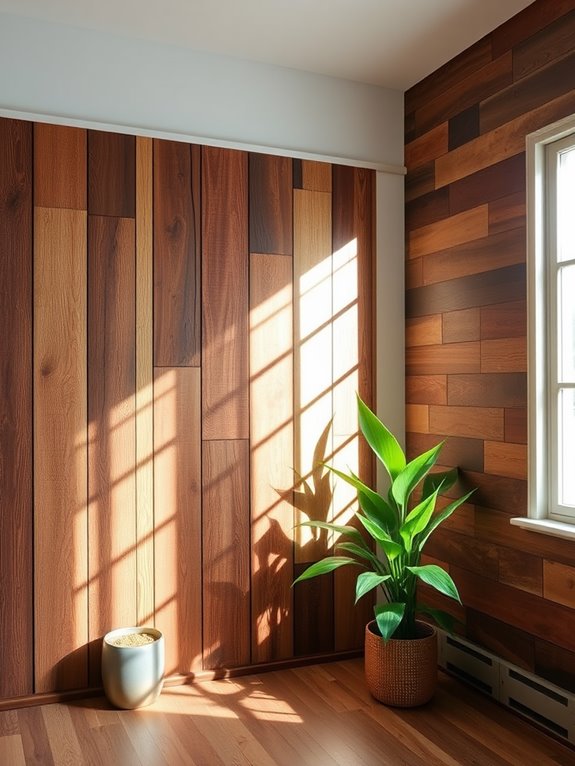 sustainable rustic wood panels