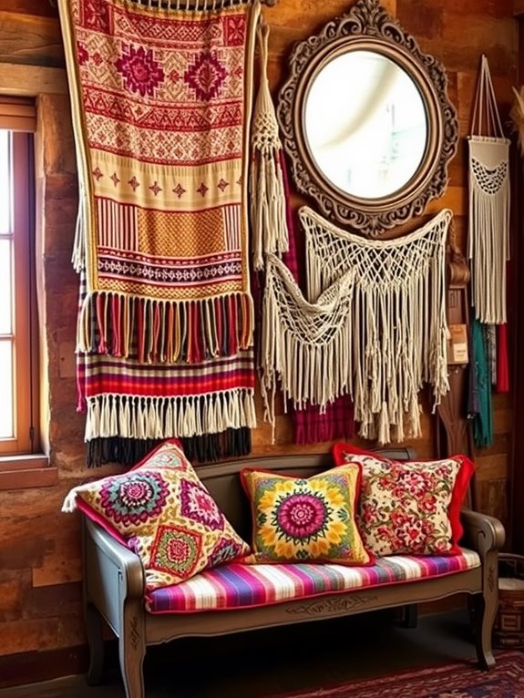 textiles enhance warmth and texture