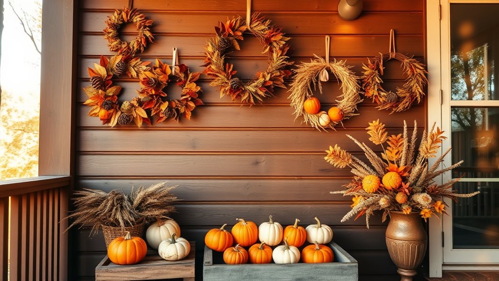 thanksgiving back porch decor