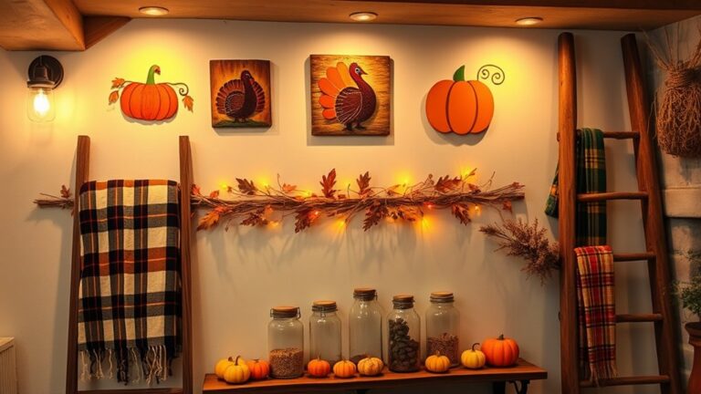 thanksgiving basement wall decor