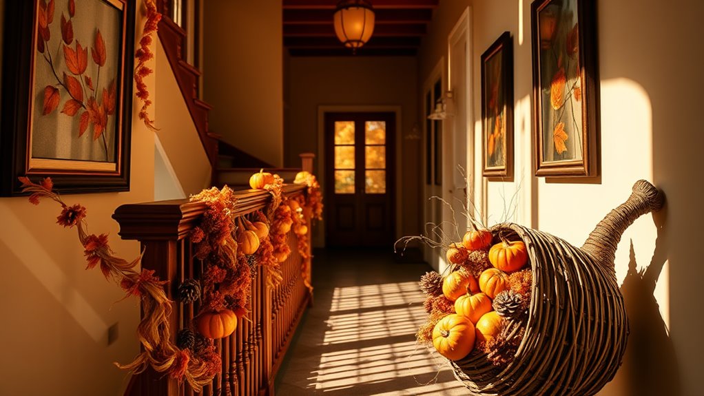 thanksgiving hallway wall decor