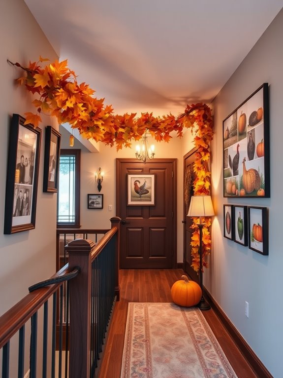 thanksgiving hallway wall decor