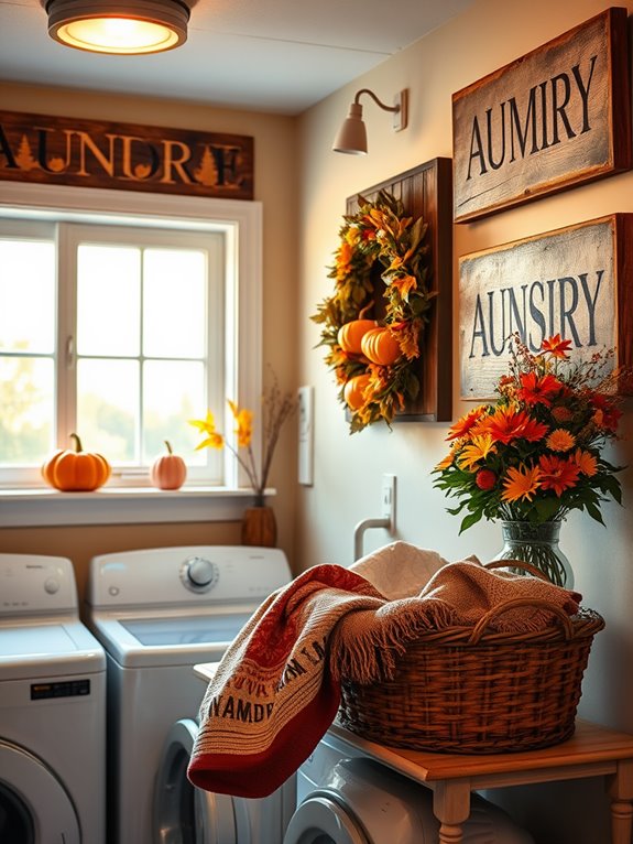 thanksgiving laundry room decor