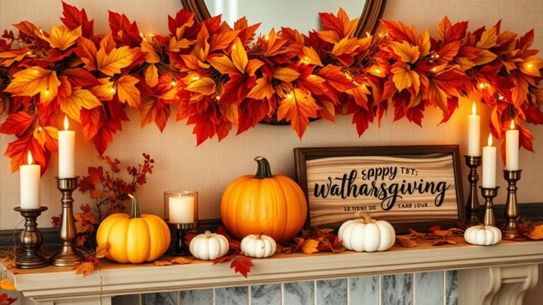 thanksgiving mantel decoration ideas