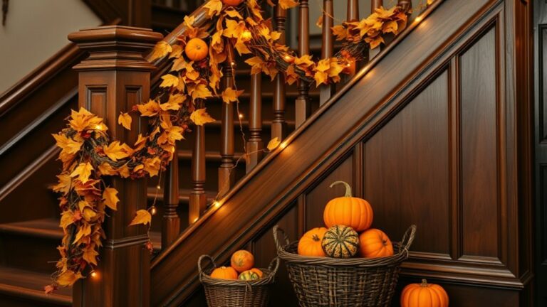 thanksgiving staircase wall decor