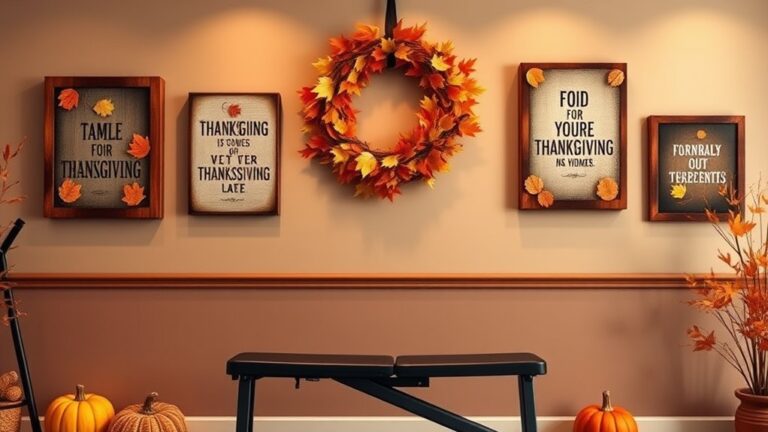 thanksgiving workout wall decor