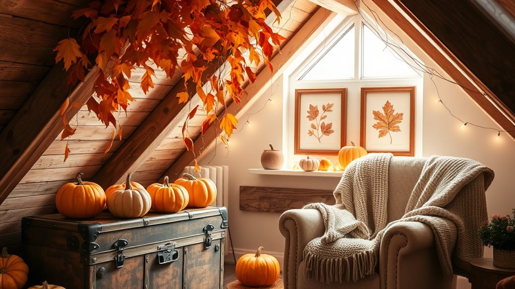 transform attic with fall decor