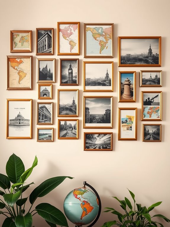 travel memories gallery wall