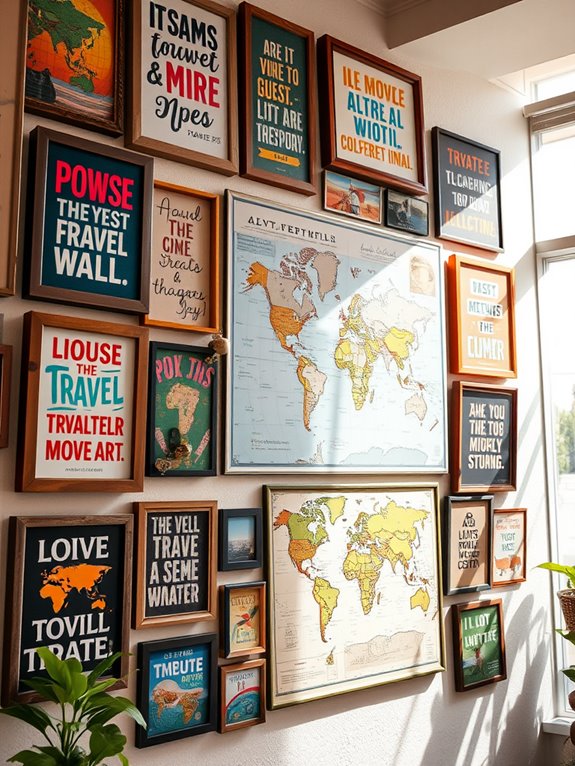 travel quote wall art