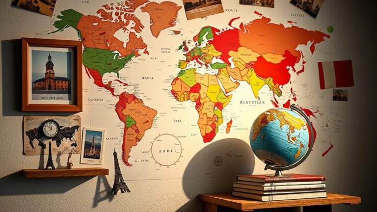 travel themed wall decorations ideas