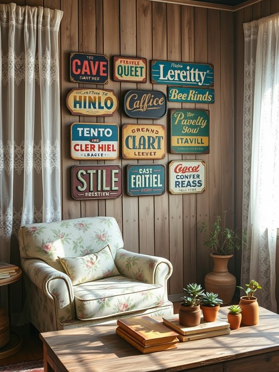 unique vintage sign collection