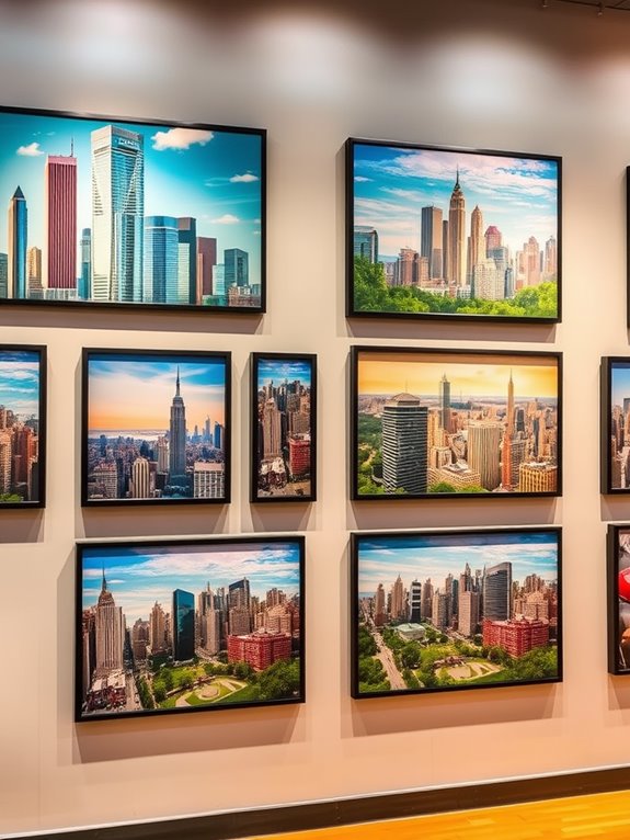 urban landscape gallery wall