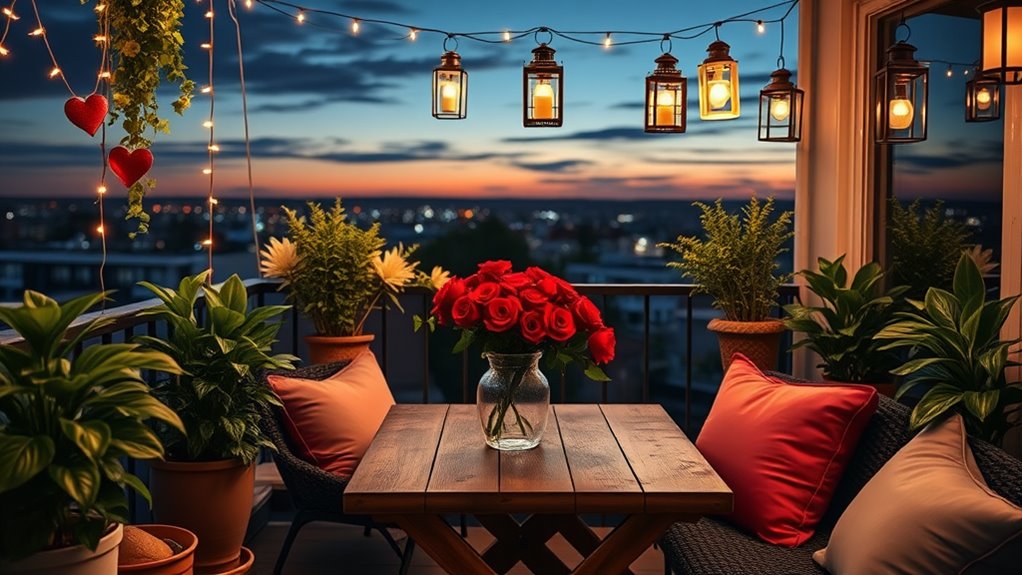 valentine s day balcony decor