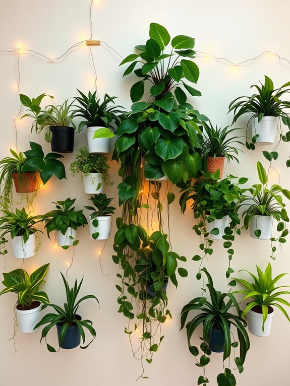 vertical garden arrangement idea