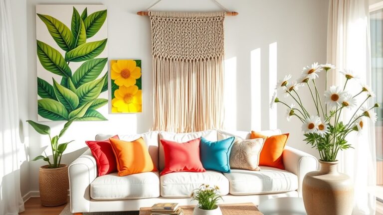 vibrant summer living decor