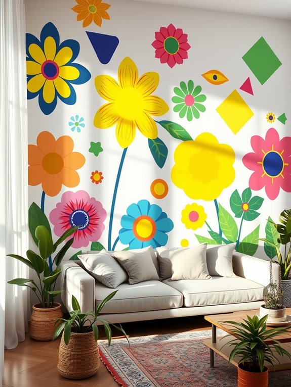 vibrant wall decor options