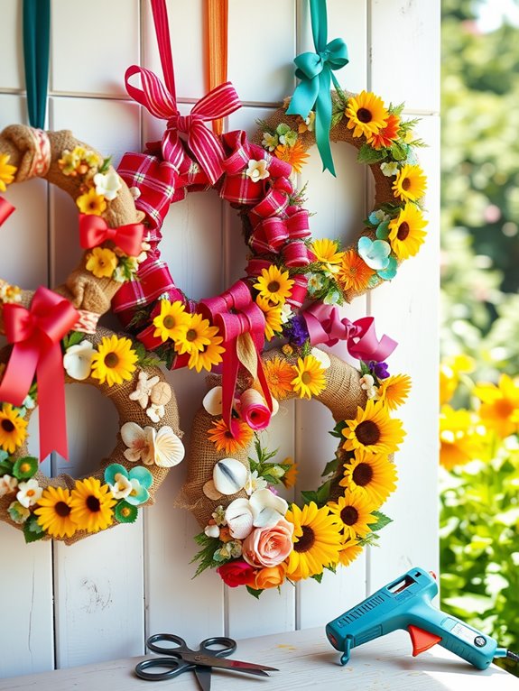 vibrant wreath designs tutorial