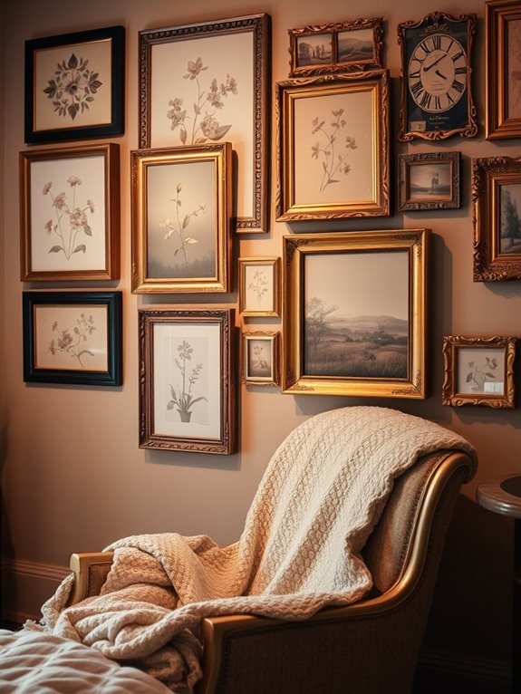 vintage prints gallery wall