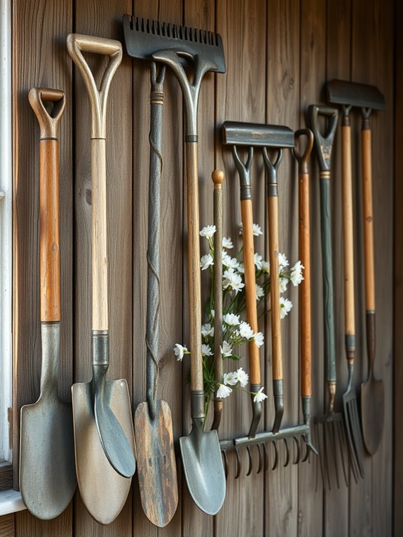 vintage tools as decor