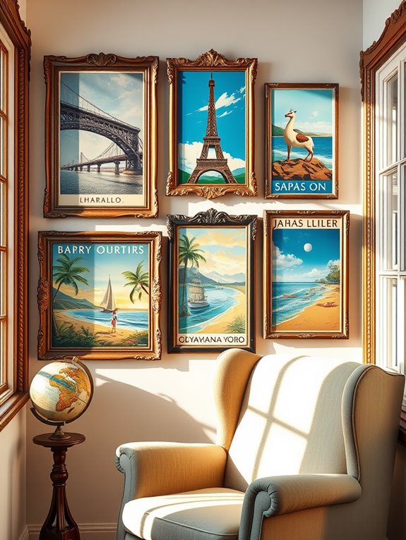 vintage travel poster themes