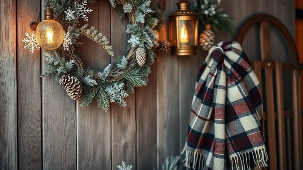 vintage winter wall decor