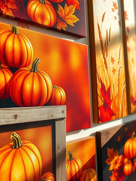 warm autumn wall decor