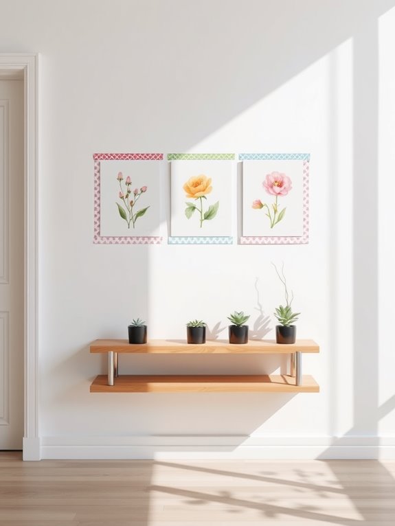 washi tape print displays