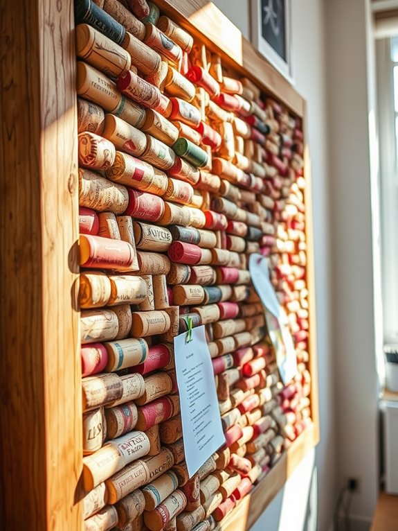 wine cork bulletin board