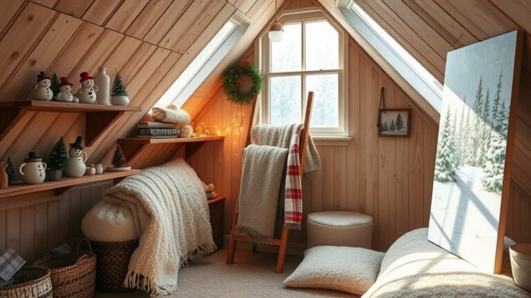 winter attic decor ideas