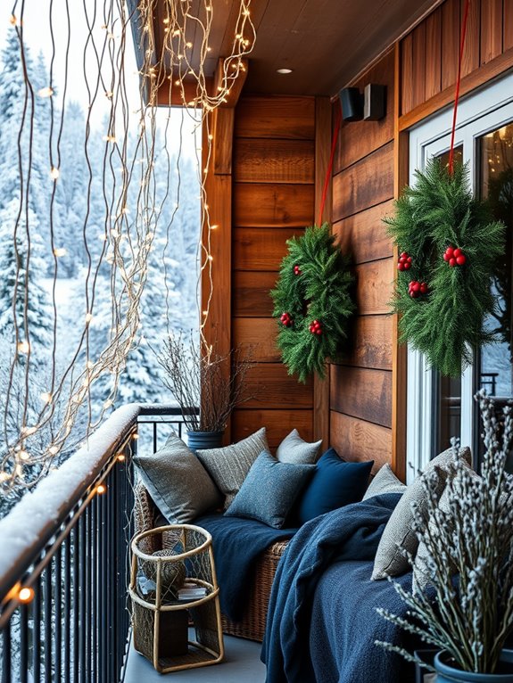 winter balcony decor considerations