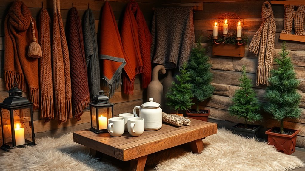 winter basement wall decor