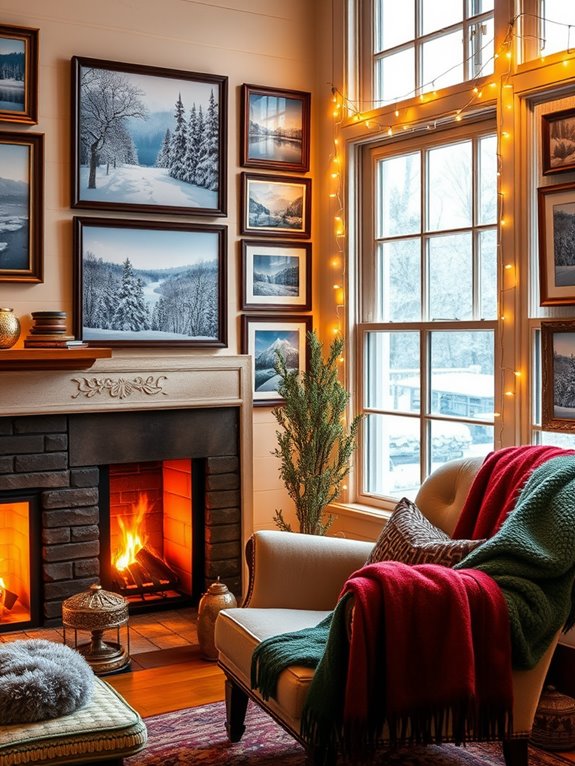 winter landscape art frames