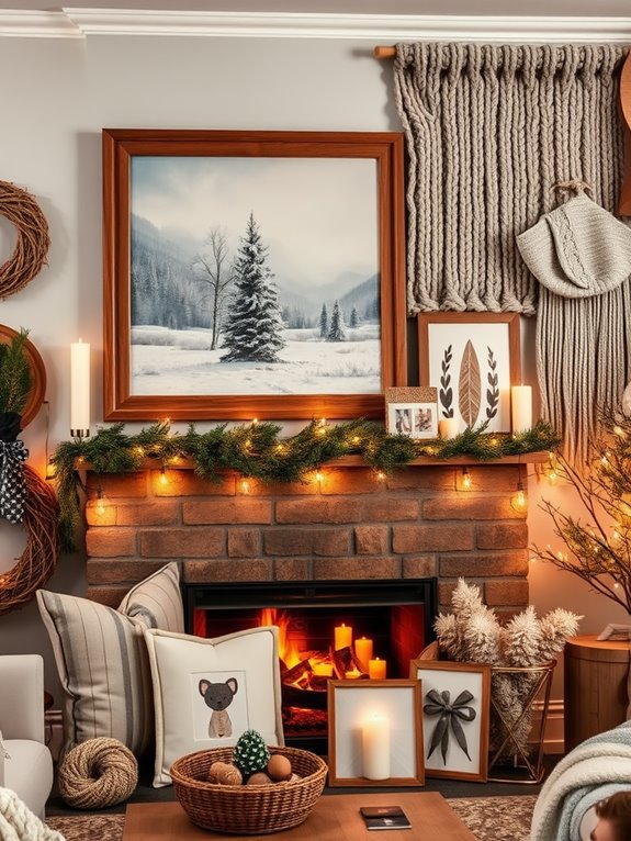 winter living room decor