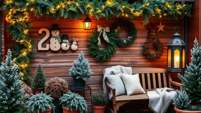 winter patio wall decor