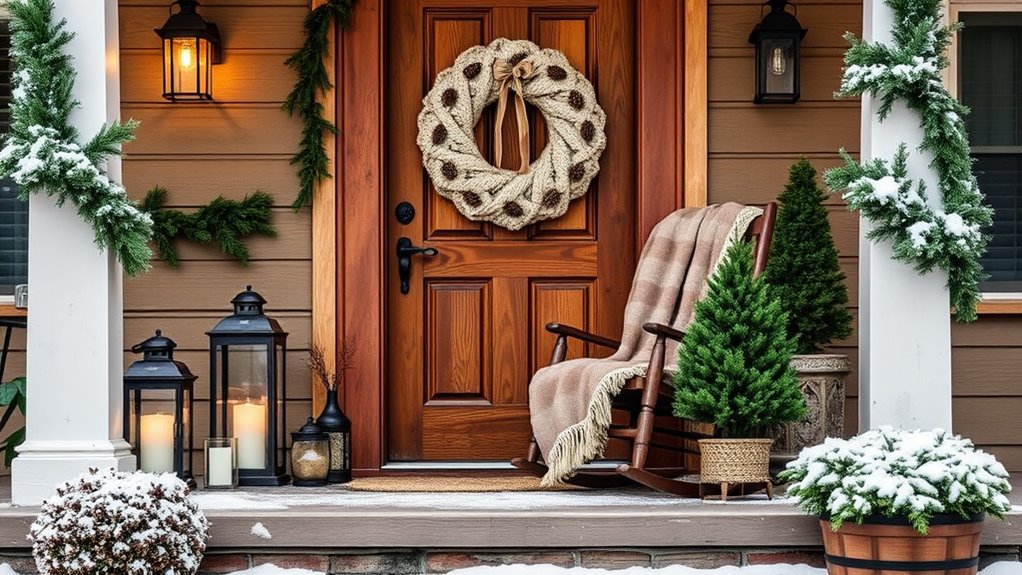 winter porch decor ideas