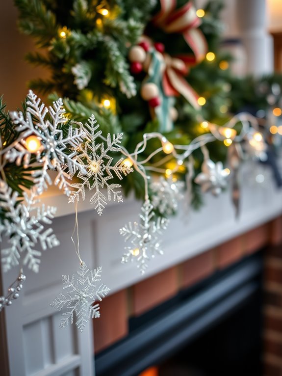 winter themed decorative garland