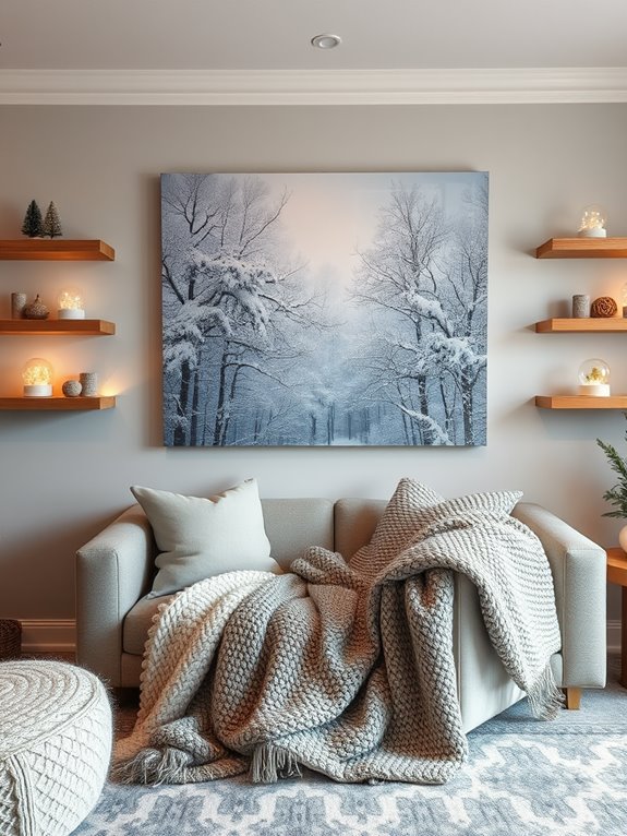 winter themed home decor