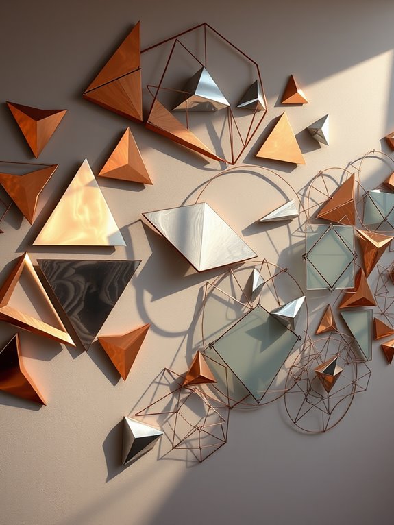 abstract angular metal design