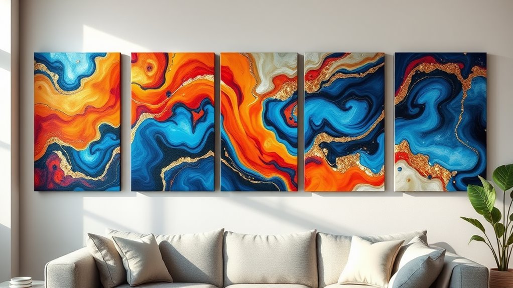 abstract canvas wall art