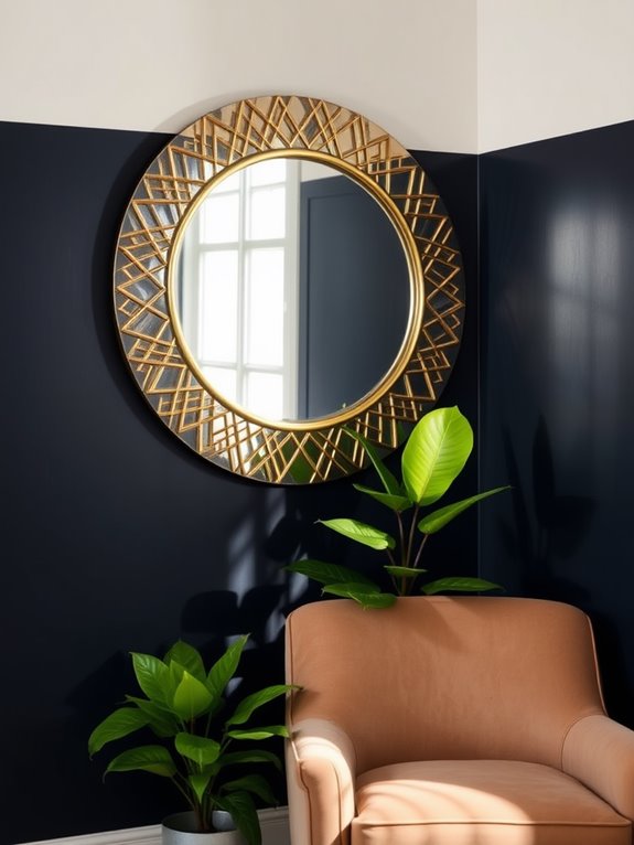 accent mirrors enhance lighting