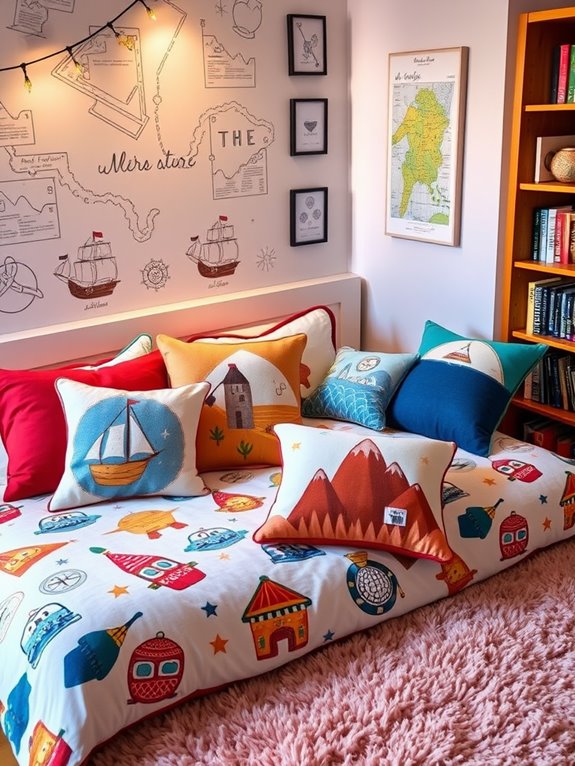 adventure inspired decorative cushions
