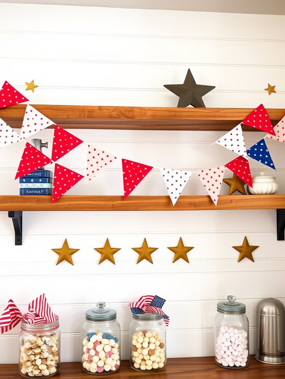 american flag decorative garland