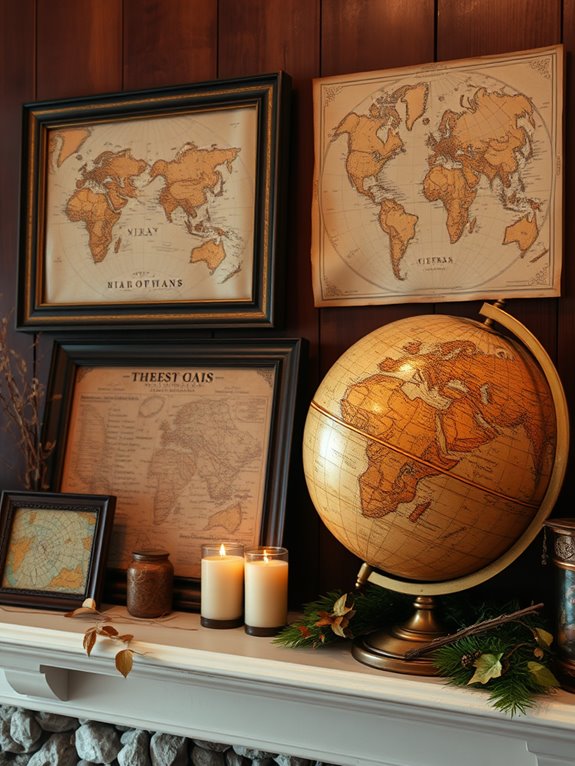 antique cartography and globes